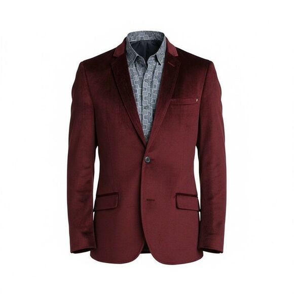 William Murray Golf Velvet Blazer - Port/BurgundyRetail $250 NewLarge